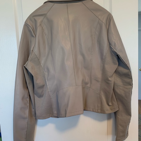 Dynamite Blush Pink Leather Jacket SAMPLE - Picture 2 of 10